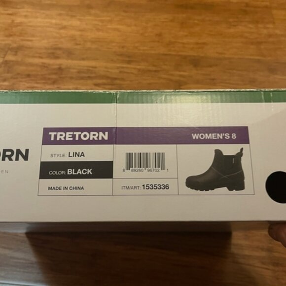 Tretorn Lina Waterproof Chelsea Rain Winter Snow Boots – Black (Women’s Size 8) - Picture 13 of 13